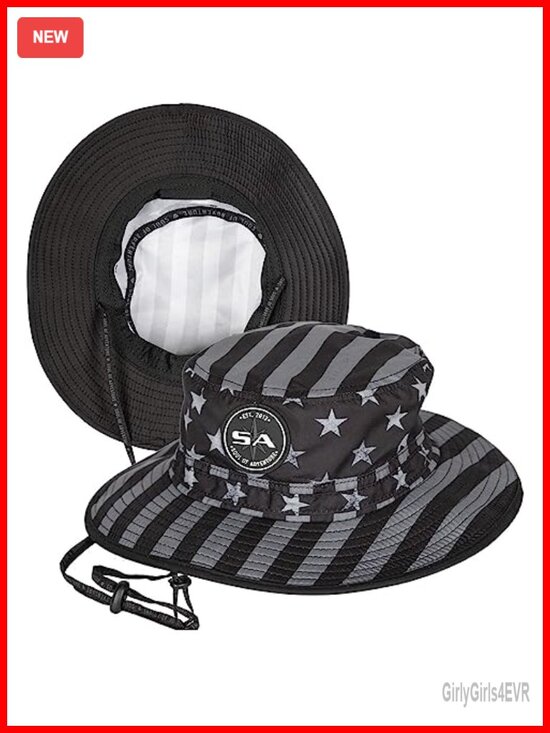 UPF 50+ Adjustable Bucket Hat with Drawstring Moisture-Wicking main image 6